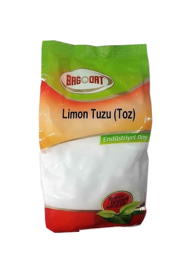 Bağdat Endüstriyel Boy Toz Limon Tuzu 1 KG