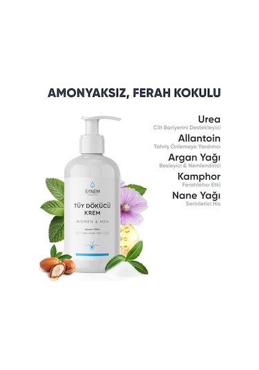 Synem Hassas Ciltler için Unisex Tüy Dökücü Krem 250 ML