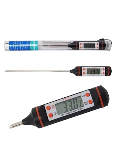 Dijital Mutfak - Siyah Gıda Termometresi Sıcaklık Ölçer Tp101