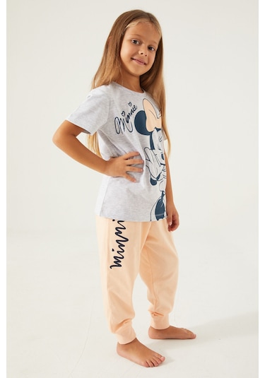 Minnie Mouse D4781-3 Çocuk  Kar Melanj Pijama