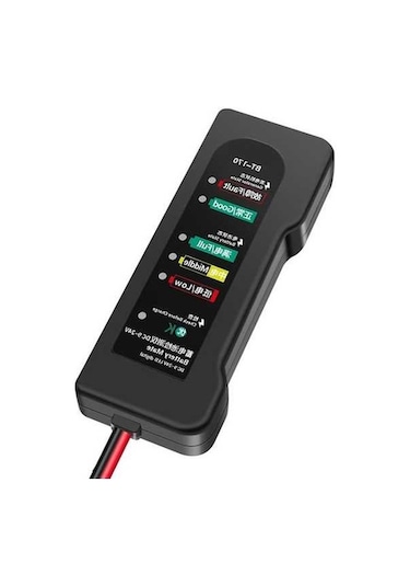 Ganzhoushop Test Test Pil Pil Motosiklet Kamyon İçin Arıza Tespit Cihazı Denetleyicisi Bt-170 Araba Obd Aneng 6-led 12v Wp