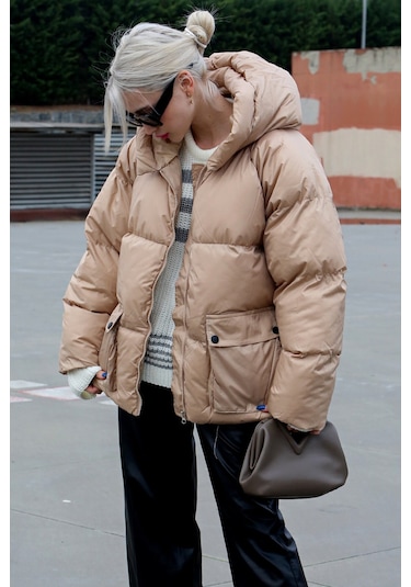Madmext Bej Oversize Cepli Mont Mg1358-bej Bej
