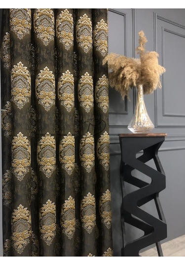 Fon Perdetaç Marka Claose Desen Damask Motifli Fon