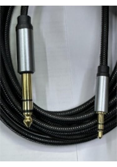 10 Metre 3.5 Mm Stereo 6.3 Mm Stereo Kablo 10 Metre Stereo Amfi Kablosu