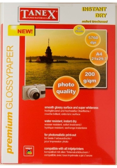 Tanex 200 Gr A4 Fotoğraf Kağıdı 25'Li Paket
