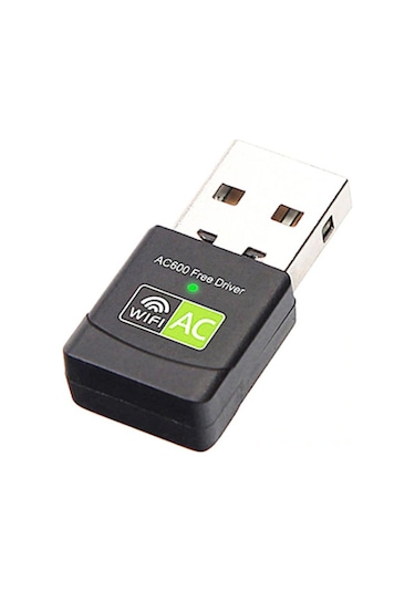 Ally Çift Bant 600 Mbps 2.4 - 5 GHz USB Kablosuz Wi-Fi Adaptör