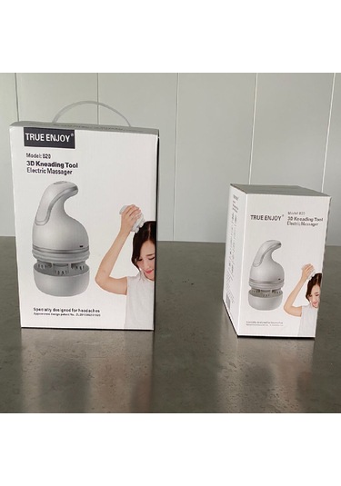 Samdoo B20-55 Mavi Elektrikli Kafa Ve Boyun Masaj Cihazı - Dört Uçlu Dizayn, Manuel Ve Ev Kullanıma Uygun, Dayanıklı Malzeme, İngilizce Paket Mavi