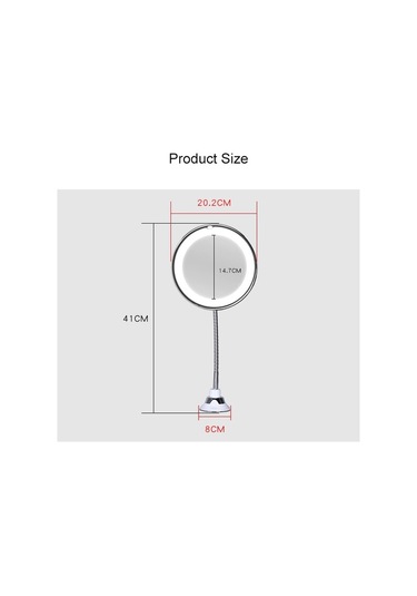 Cbx Duvara Monte Emme Kupası Tipi Led Işıklı Makyaj Aynası