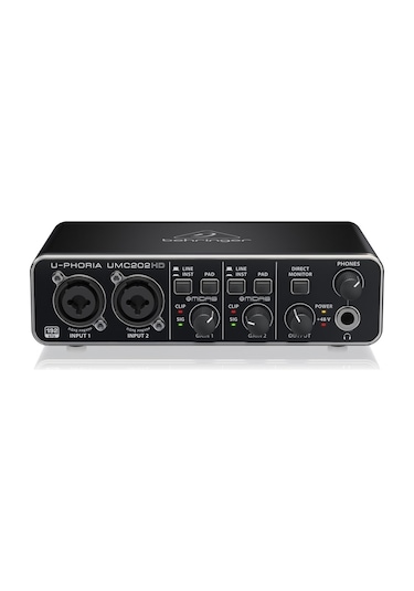 Behringer Umc202Hd Midas Pre.2X2. 24 Bit / 192 Khz Usb Ses Kartı