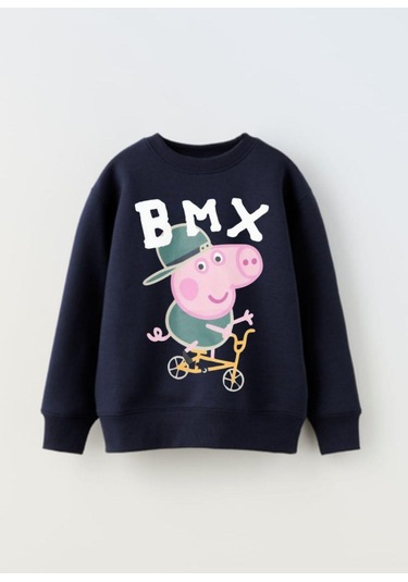 Peppa Çocuk Sweatshirt Lacivert