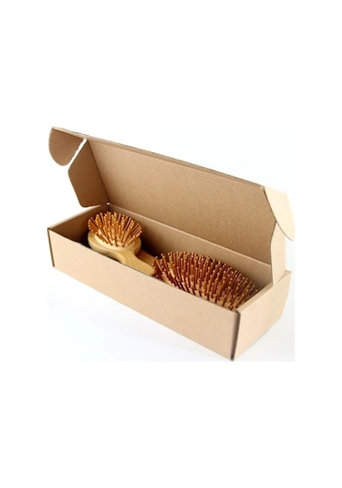 4 Parçadan Oluşan %100 Bambu Doğal Fırça Tarak Seti