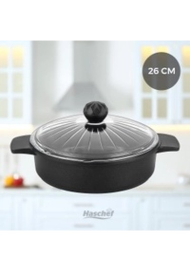 Kristal Basık Tencere - Kristal Tava 26 Cm Siyah