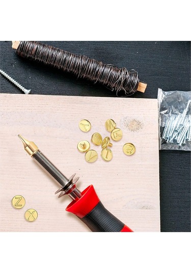 Tangshopping 28 Parça Ahşap Yakma Ucu Harfler Ahşap Yakma Araçları Kişiselleştirilmiş Setler, Oyma El Sanatları Için Ahşap Yakma Dıy