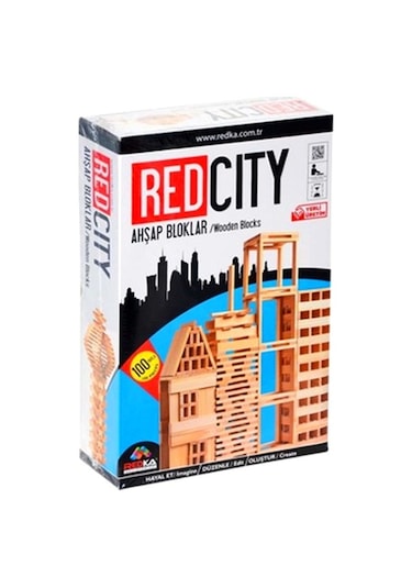 Redka Ahşap Bloklar 50 Parça Eğitici Oyuncak