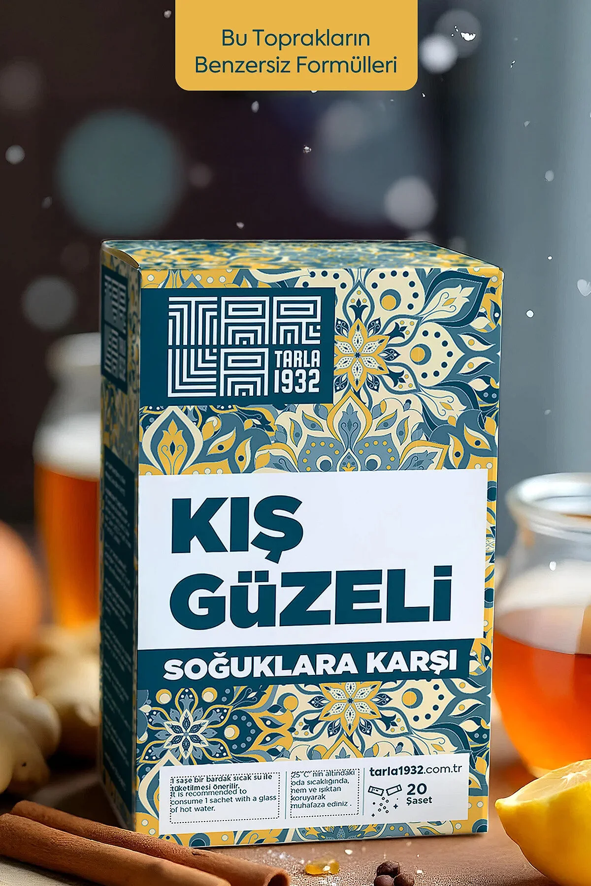 Tarla 1932 Kış Güzeli Kışa Özel Bitkisel Çay Karışımı 20 Li Poşet - Benzersiz Bitki Formülleri Diğer