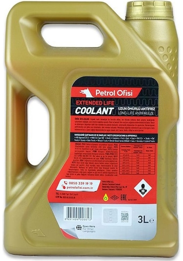 Petrol Ofisi Extendend Life Coolant Kırmızı Antifriz 3 L x 2