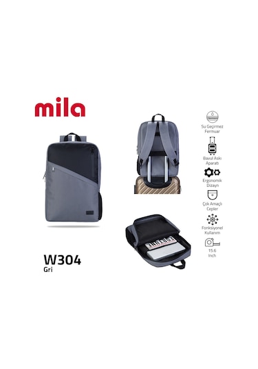 Classone W304 17.3 -15.60" Uyumlu 5 Bölmeli Wtx Pro Laptop Sırt Çantası