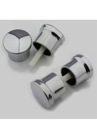 Duşa Kabin Topuz Yuvarlak Kulp Gümüş