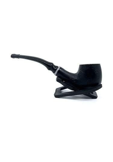Dapper Bent Apple Briar Gül Kökü 9 Mm Filtreli El Yapımı Pipo - 3075
