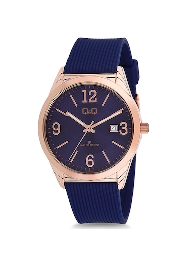 Q&Q BL71J804Y Silikon Kordonlu Takvimli Kadın Kol Saati
