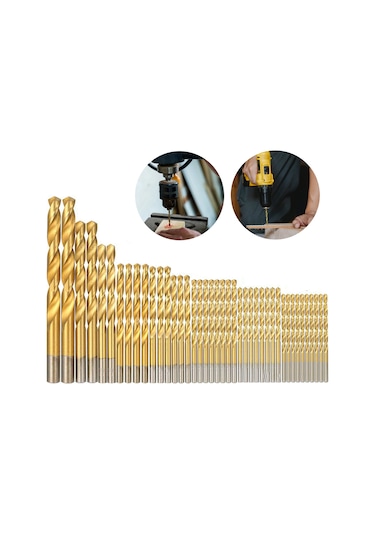 Kangvka 99 Parça Hss Titan Kaplı Matkap Ucu Seti, 1.5-10mm, Ahşap, Plastik Ve Alüminyum İçin Metal Çalışma Aracı