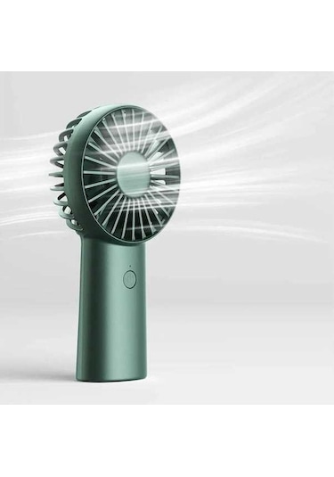 Ebitda Taşınabilir 4000mah El Fanı - Yeşil, 16 Saat Soğutma, Mini Usb Şarjlı