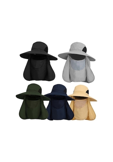 Artfulabode Yüz Yürüyüşü Ve Ve Uv Tırmanma Şapkası Şapkası Mekan Koruma Kapağı Kadınlar İle İçin Güneş Gri Flabı Erkekler Dış Dağ Boyun Balıkçılık Bahçecilik Qf Gri