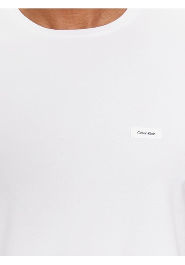 Calvın Kleın Erkek T-shırt K10k112724-yaf K10k112724-yaf Beyaz Beyaz
