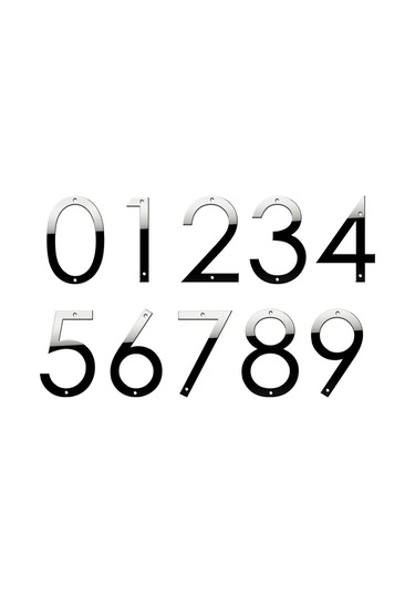 Tenfowee 5 İnç Paslanmaz Çelik 3d Ev Numara Sayı 3 - Siyah Kaplama, Hava Ve Isı Dayanıklı Modern Ev İmzası