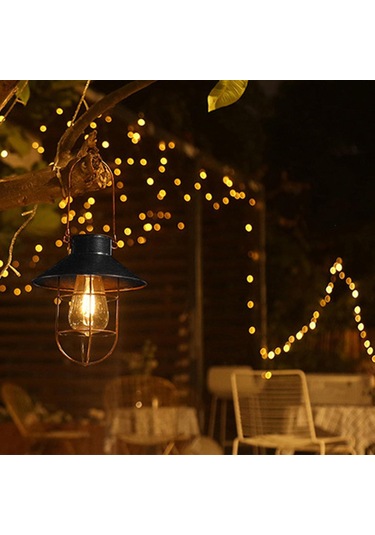 Suntek Teras Çim Için Asma Çubuk Dış Işıklar Ile Siyah Siyah