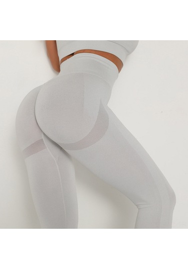 Wezone Kadınlar İçin Esnek, Hızlı Kuruyan Yoga Ve Spor Taytları Açık Gri