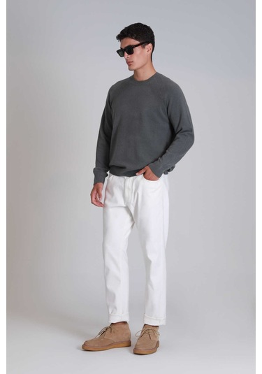 Lufian Erkek Kazak 112090128 Duman Yeşil Duman Yeşil