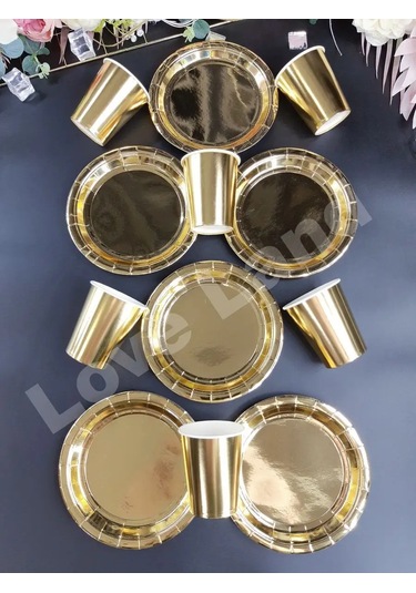 Love Land Tek Kullanımlık Tabak Çanağı 12 Kişilik: 18 Cm Tabaklar, 250 Ml Bardaklar 168209230 Diğer