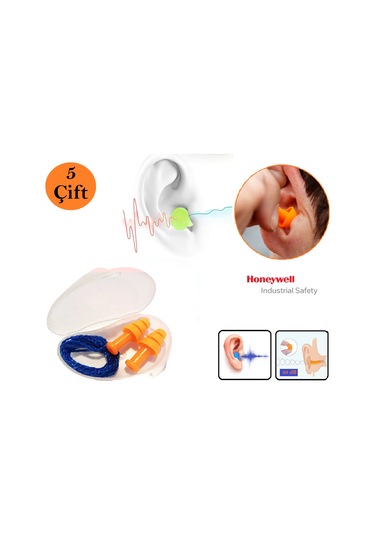 Honeywell Smarfit Gürültü Ses Önleyici Kulak Tıkayıcı İpli 30 Db 5 Çift