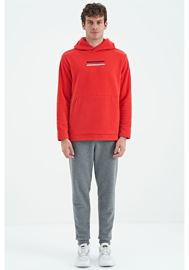 Tommy Life Hern Fiesta Erkek Polar Sweatshirt - 88301 Kırmızı