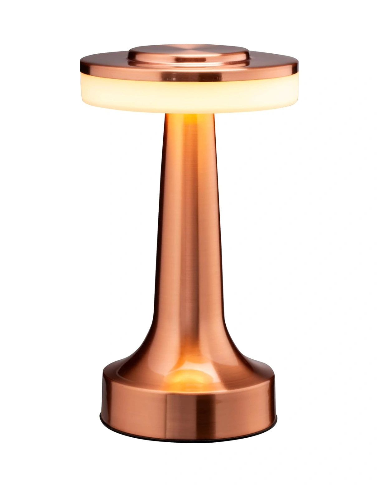 Folinda Taşınabilir Dokunmatik Led Lambası - 3 Parlaklık Seviyesi, 48 Saat Pil Ömrü, 3000k Yumuşak Beyaz Işık Rose Gold