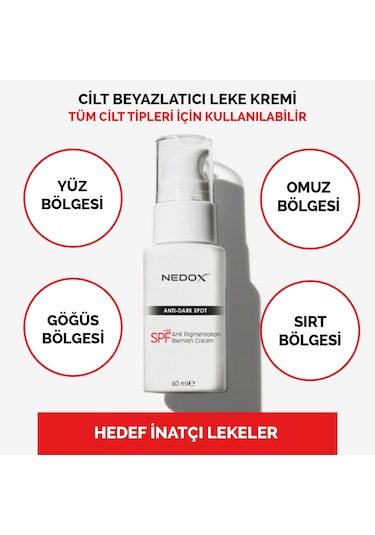 Nedox Cilt Beyazlatıcı Leke Kremi 60 ML