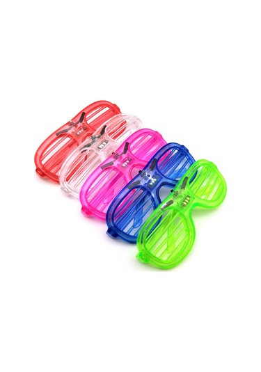 Monyee Mavi Led Işık Gözlüğü, Parti Ve Festivaller İçin Sabit/flash/parlak Modlu, Ergonomik Tasarım, El Feneri Mavi