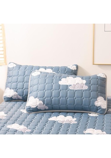 Yifomall 2022 Yeni Kalın Tüylü Yorganlı Matras Koruması, Tam Kaplayan Beyaz 150x200+30cm Tekli Matras Örtüsü, Ev Kullanıma Pratik Ve Konfor Sağlar DiğER