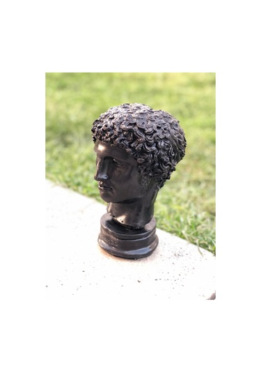 Thiramis Homeconcept Hermes Dekoratif Siyah Büst & Heykel