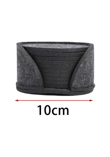 Suntek Magideal 10x Keçeli Bardak Saklama Kutusu Seti Tüm Masa Koyu-gri