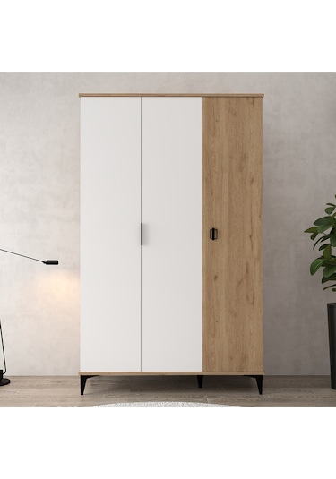 6303 Neva 3 Kapılı 200 Cm Gizli Çekmeceli Gardırop , Elbise Dolabı , Genç Odası Beyaz Sepet 6303 Neva 3 Kapılı 200 Cm Gizli Çekmeceli Gardırop , Elbise Dolabı , Genç Odası Beyaz Sepet