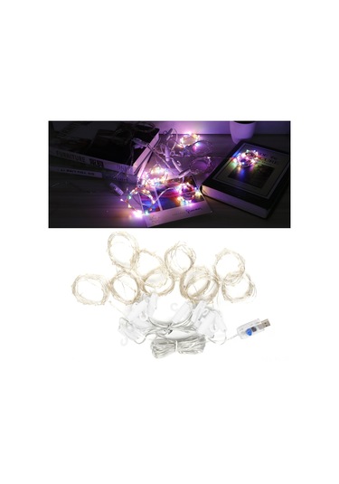 Shineyee 280 Led Renkli Bakır Tel Işıklı Süpürge, 8 Aydınlatma Modu, Usb Ve Uzaktan Kumandalı, Ev Dekorasyonu Işıklı Süpürge Diğer