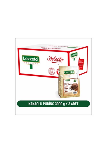 Lezzetçi Kakaolu Puding 3 x 3 KG