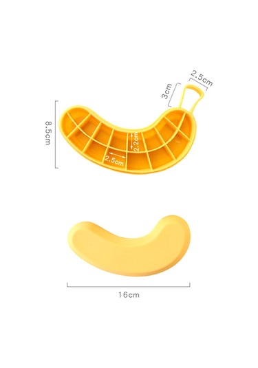 Kosona 2 Adet Silikon Buzluk Kalıbı, 16 Delikli Kapaçklı, Muz Şekilli, Çikolata/süt Buzları Yapmak İçin, Pembe Çok Renkli