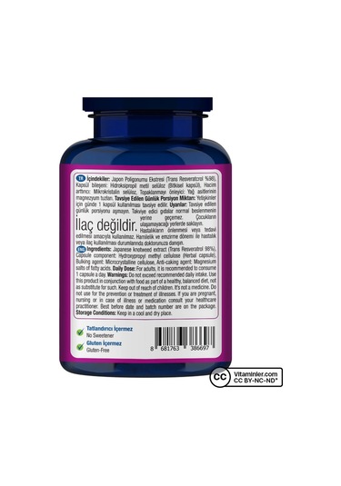 One Up Resveratrol 30 Kapsül