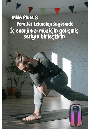 Pluse 8 Mikrofonlu Ses Bombası/dekoratif Aydınlatma/led Işıklı Gece Lambası/mikrofonlu Hoparlör