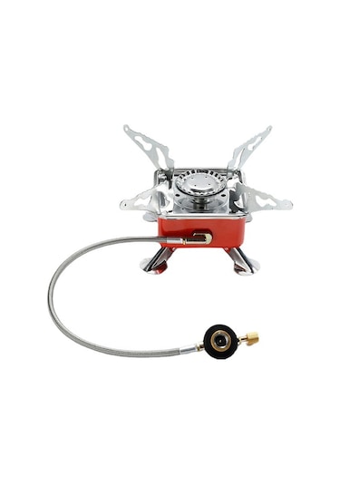 Kamp Ocağı Rüzgarda Sönmez - Mini & Taşınabilir Doğa Yürüyüşü Ve Trekking Pikik Ocağı - Katlanır Tüplü, Hafif, Kompakt Dağcılık Ve Seyahat İçin Beyaz