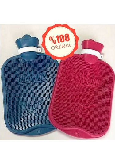 Termofor. Sıcak Su Torbası 2.5 Litre Süper Kauçuk (Champion) Deği