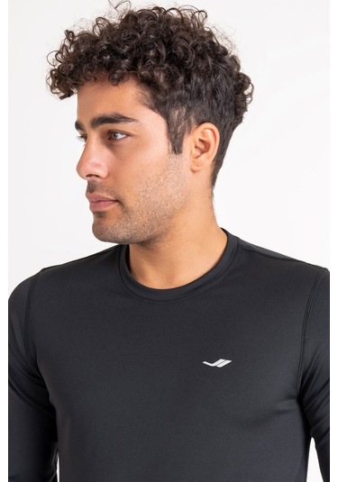 Lescon Siyah Erkek İçlik Uzun Kol Üst 23k-1038